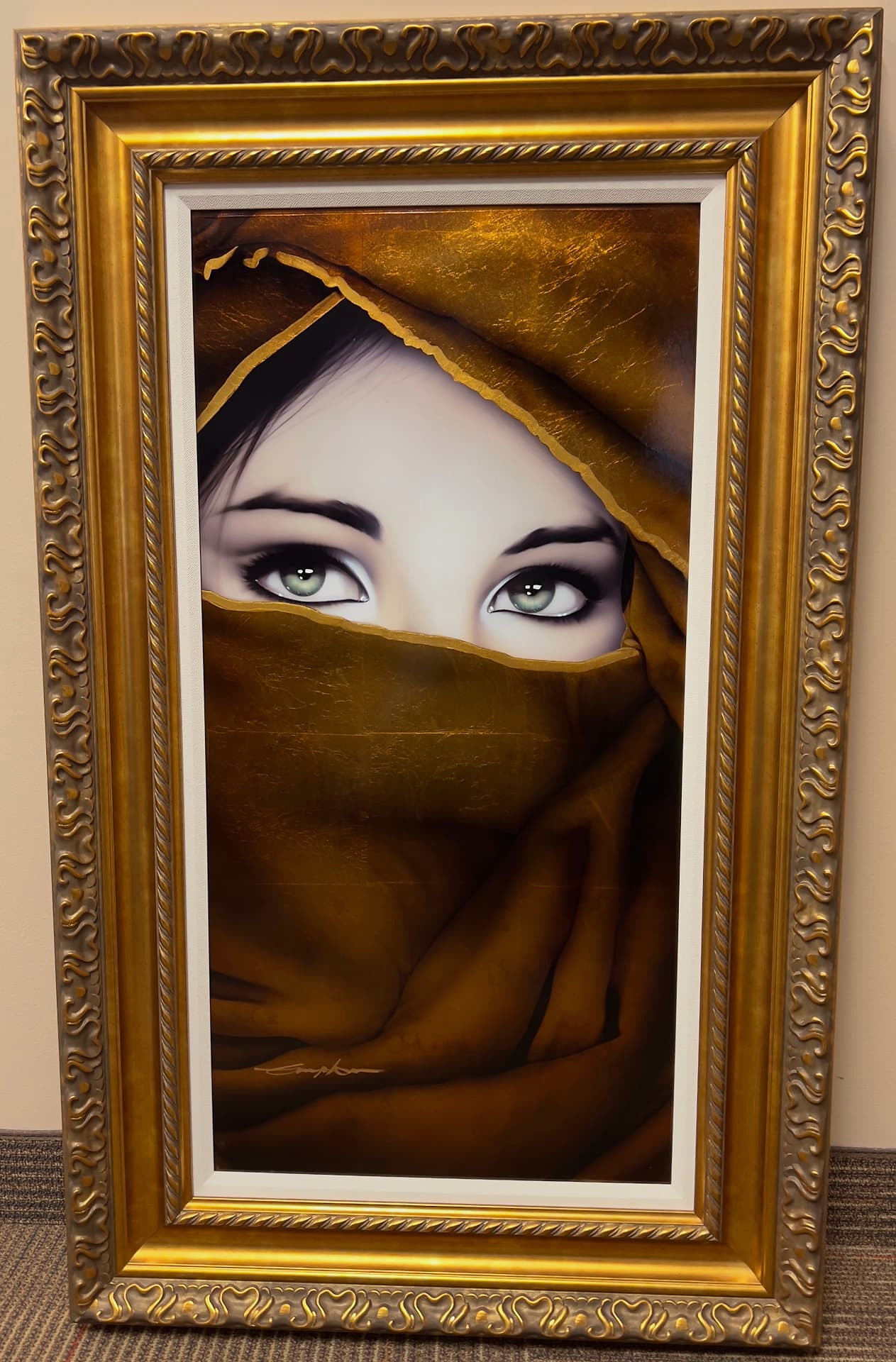 Gold Veil Green Eyes